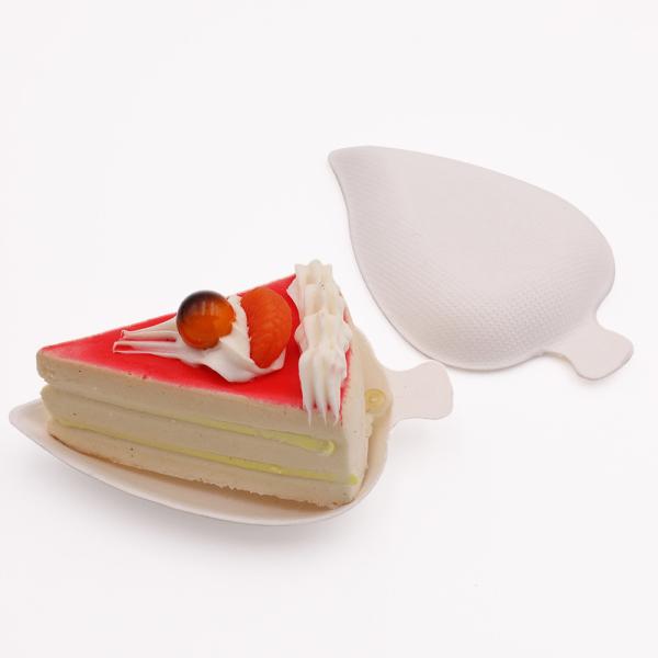 Disposable biodegradable leaf shape mini sugarcane DIY bagasse paper salad plate display tray