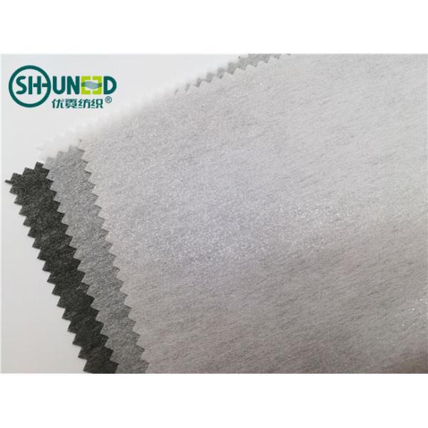 LDPE Chemical Bond Non Woven Interlining Fusing Embroidery Lining For Industry Glass Fiber