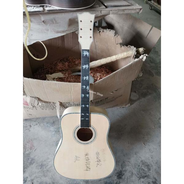 Custom Handcrafted OO Body Cutaway Acoustic Guitar with 12 Strings Double PRO Pickup
