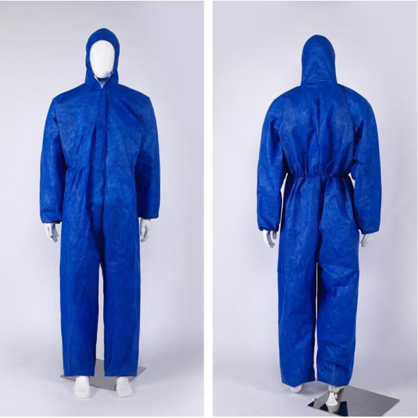 Anti static anti UV water proof cotton medical disposable hooded coverall