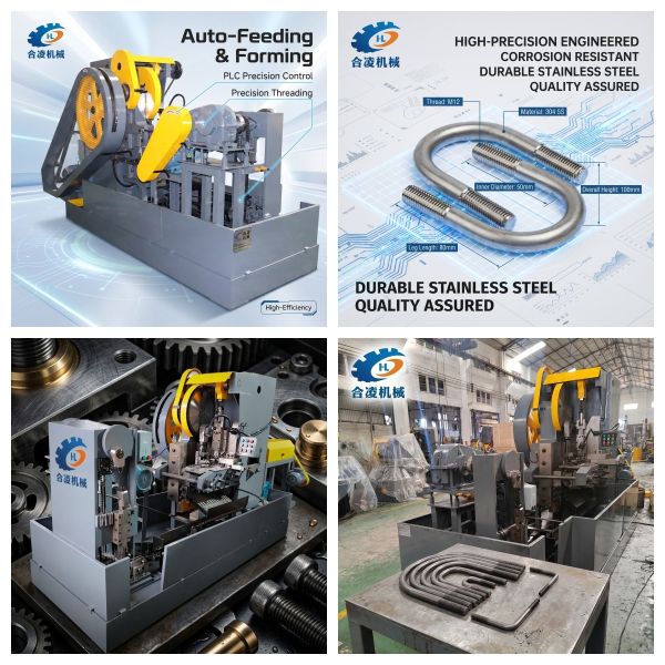 Precision U Bolt Forming Machine Easy Operation U Bolt Making Equipment Manufacturer