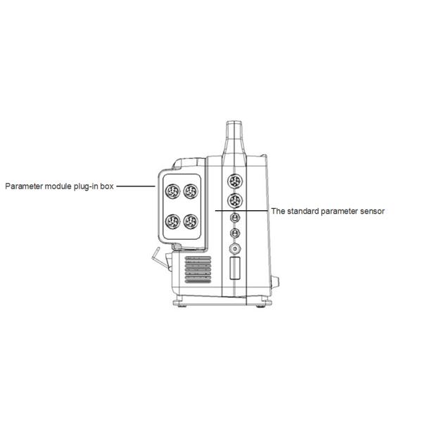 E12 Multi Parameter Oscillometry Modular Patient Monitor , 12 Inch TFT Display