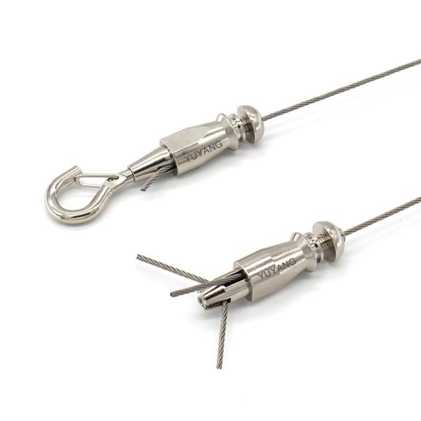 Adjustable Length Cross Grip Lock Cable Grippers For Lighting And Displays X6-613