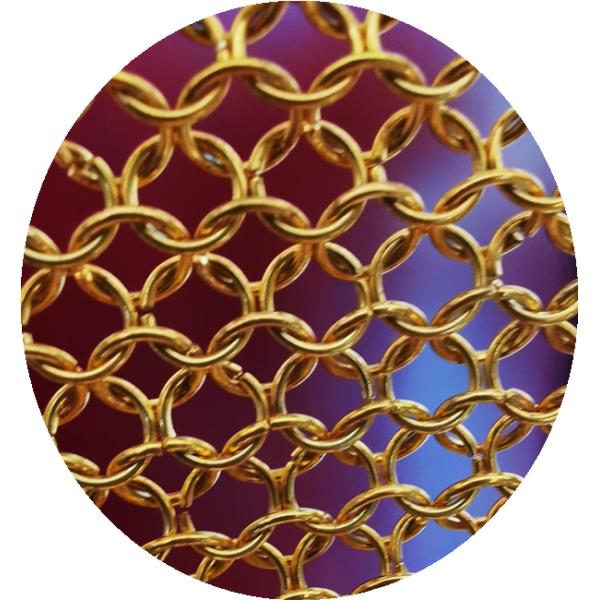 Chainmail 7mm Metal Ring Curtain For Office Partition