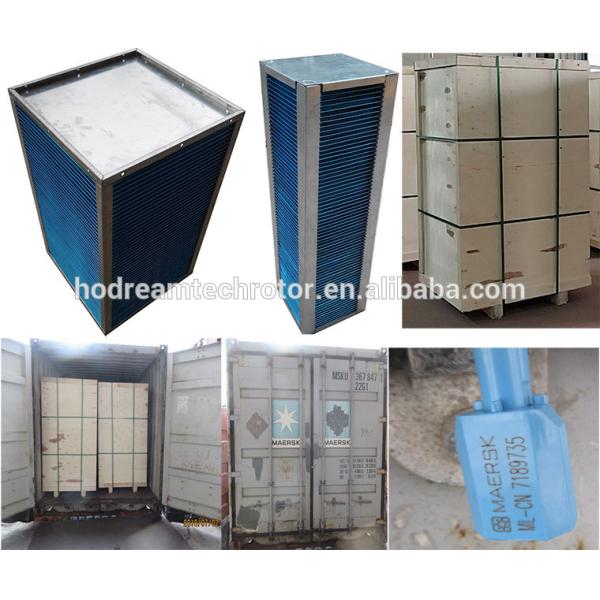 small to large airflow counterflow hydrophilic aluminium foil recuperator core