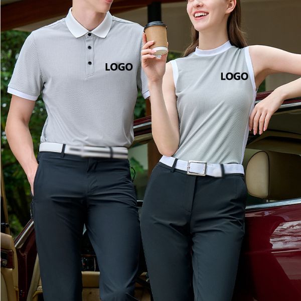 Customized Logo Men's for Shirt Breathable Knitted Solid Fringe Embroidered Silk Screen Printed Short Sleeve XL Golf Sports