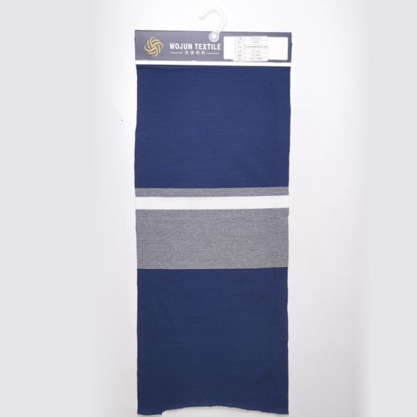 Business Casual Series: 97/3 Cotton Spandex Pineapple Crisp And Breathable Texture Striped Material Fabric For Polo Shirt