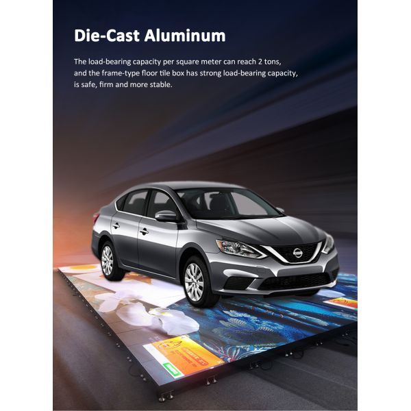 Indoor LED Floor Display Immersive LED Round Dance Interactive Video Floor Tile LED Screen