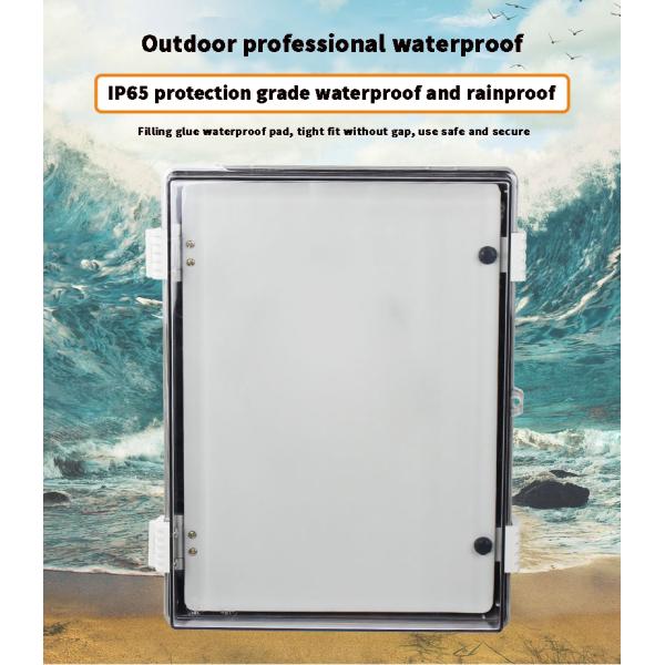 Outdoor Solar PV Mounting System Plastic Waterproof ABS Meter Electrical Buckle Control Cable Distribution Box