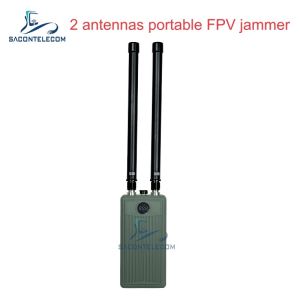 Buy cheap Portable 2 Bands Handheld Anti Drone Jammer with 60W Output Power and 32000Mah from wholesalers