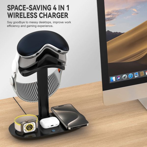 Fast 15W Wireless Charging Four-in-One Multifunction Charger