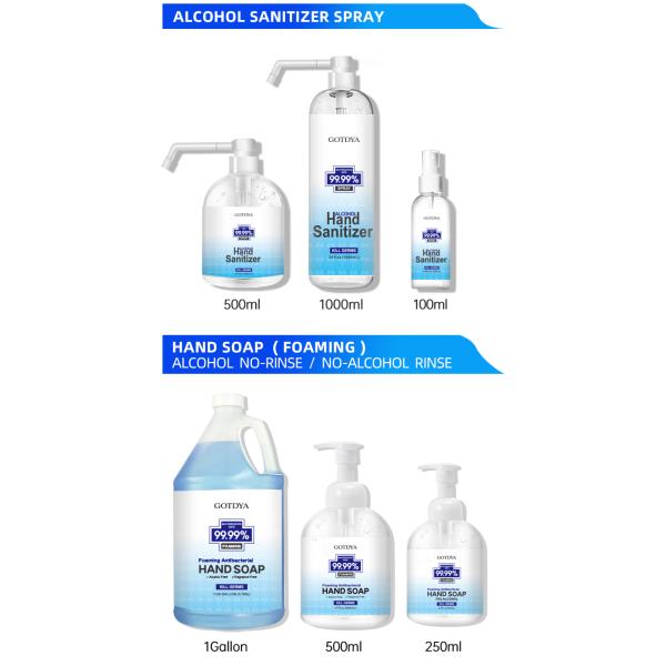 OEM Rinse Free Antibacterial Hand Sanitizer 500ml