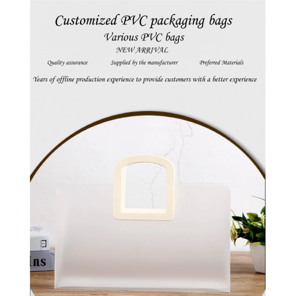 Free Logo Customizable PE Plastic Carry Shopping Bags with Frosted Foldable Handles for Carrying Socks and Shoes