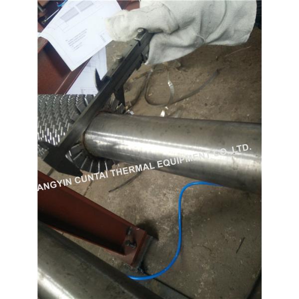 Customized HF Solid Helical Fin Tubes , SA335 Steel Welded Fin Tubes For Air Cooler