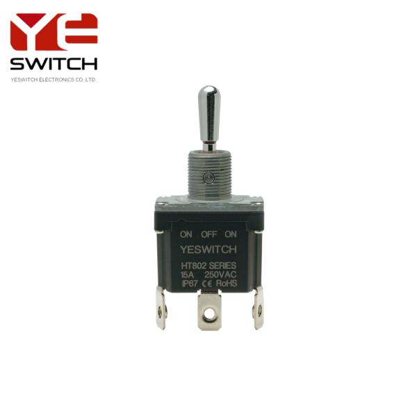 High Current Metal Handle Industrial Toggle Switch With Outer Screw Terminal