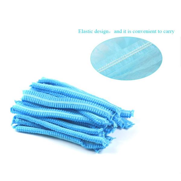 PP Non Woven Disposable Head Cap With Single Elastic / Double Elastic