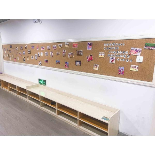 College Heatproof Wood Pin Natural Cork Panels Background Antitear LFGB