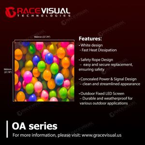 China OA Series P5.7 Outdoor LED Billboard – High-Brightness Display with IP66 & Energy Saving Design on sale