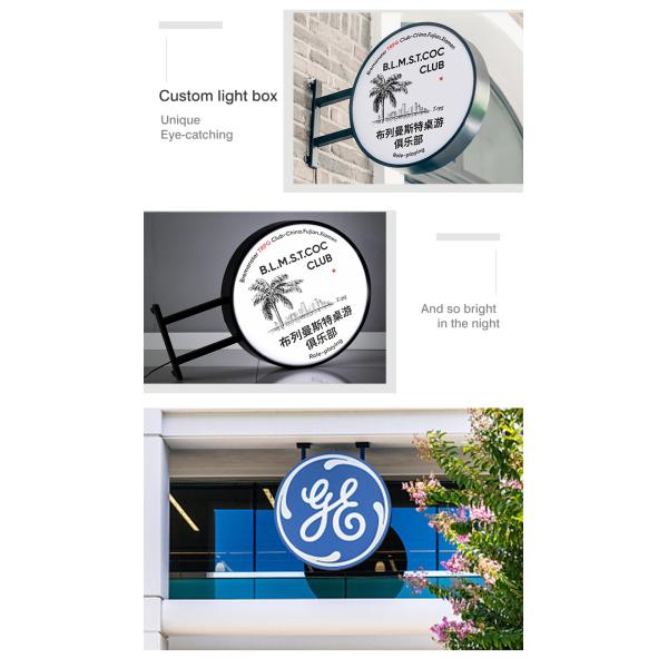 Aluminum Frame Hanging Lightbox Sign