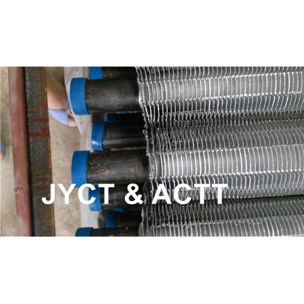 Solid Serrated / Extruded Fin Tube For Refrigeration System AL1060 Fin Material