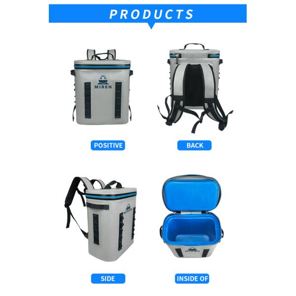 Refrigerated TPU Soft Cooler Backpack For Food Wine Meat Fruit