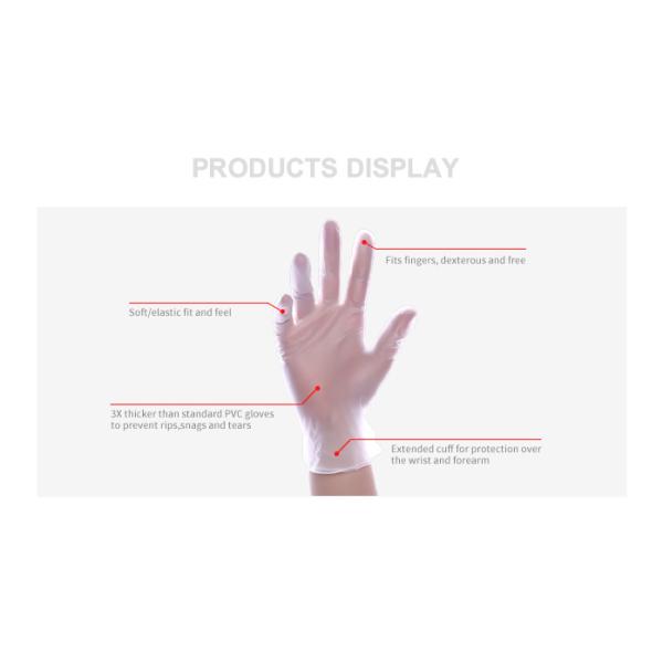 Blue Pvc Nitrile Blend Examination Black Vinyl Gloves Disposable