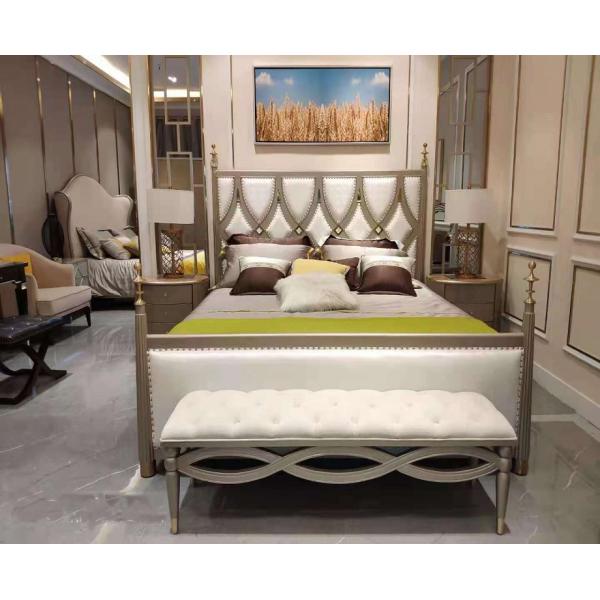Solid Wood Bed End Bench Ottoman 1.5x0.5m Modern Bedroom Furniture Sets