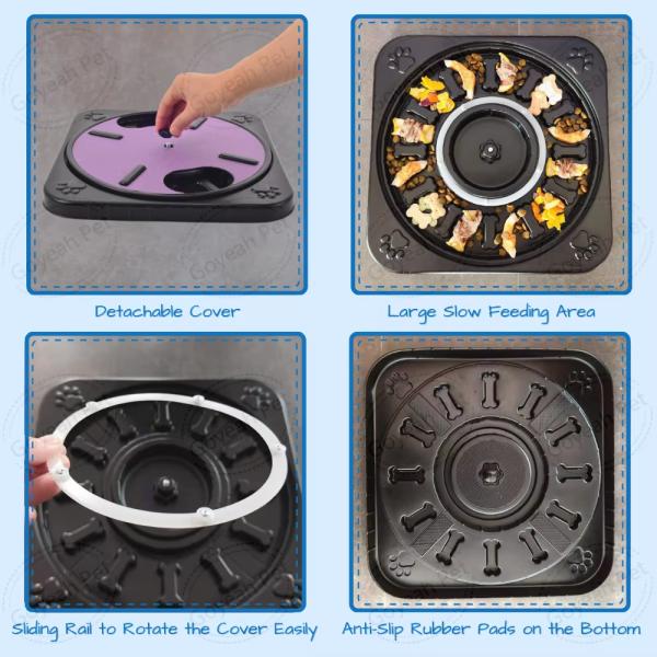 Rubber Pet Training Products 3 In 1 Dog Food Puzzle Toys Dog Nail File Scratch Board