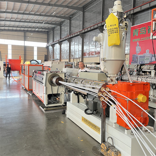 Plastic HDPE PE COD Bundle Conduit Silicon Core Pipe Manufacturing Machine Multi-Hole Cable Protection Duct Extrusion Line