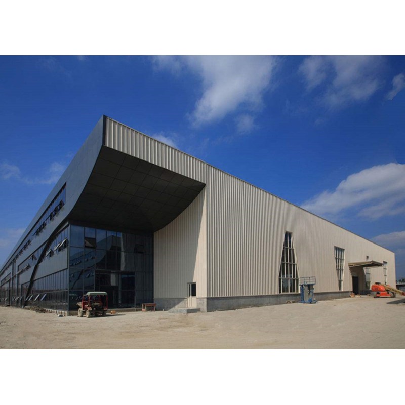 Large Span Galvanized Steel Frame Warehouse For Factory Storage