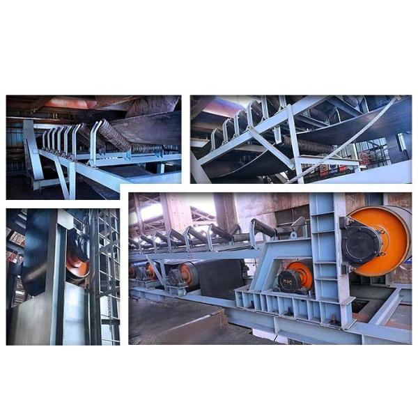Large Capacity Heavy Duty Conveyor Belt PU PVC Rubber Stable Running Convenient