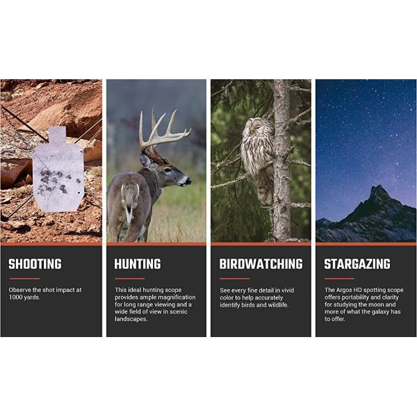 20-60x80 Birding Spotting Scope With 45 Degree Angled Eyepiece