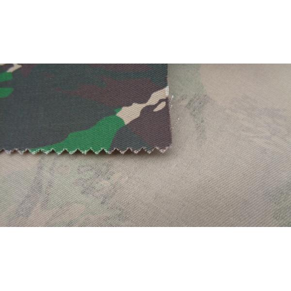 185 Gsm Uniform Cloth Fabric 65% Polyester 35% Cotton Camouflage Windproof