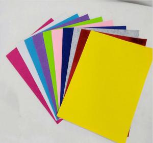 China Colorful DIY Felt Sheets 160gsm Polyester Nonwoven 1mm Felt Fabric on sale