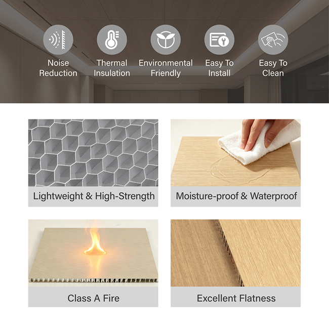 Lightweight Aluminum Honeycomb Panel For Interior Wall Decoration