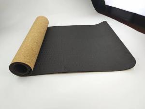 Buy cheap Patterned Design Cork Yoga Mat with thermal transfer printing,Non-Slip Yoga mat, Natural wood color product