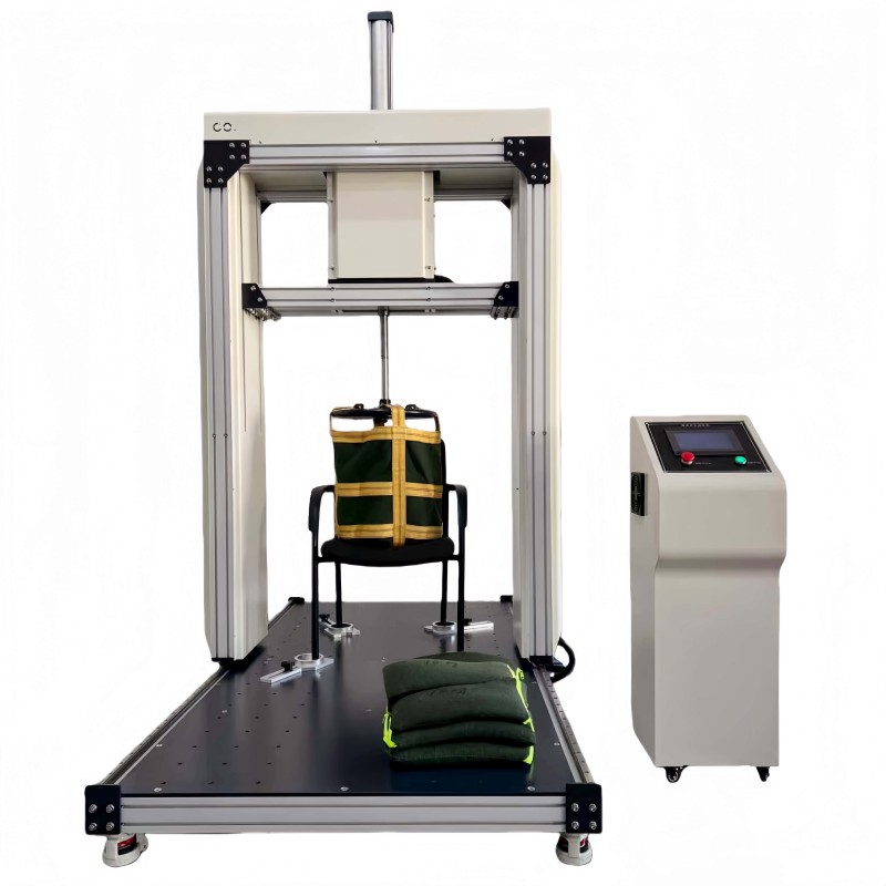 Automatic Chair Seat Durability Impact Testing Machine PLC Control for Furniture Manufacturer Quality Control