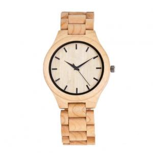 China Original Design Bamboo Wooden Quartz Watch , Japan Movement Quartz Watch on sale