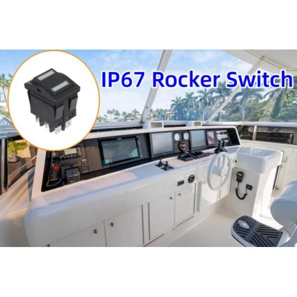 Double Pole Rocker Switch 20m Ohm 3 Position Momentary Toggle Switch