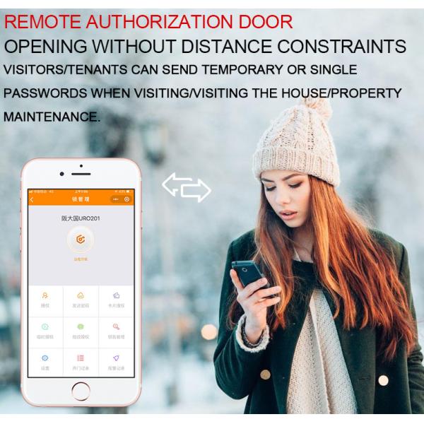 Electronic Outdoor Keypad Door Lock , Entry Door Locks High Security Silver