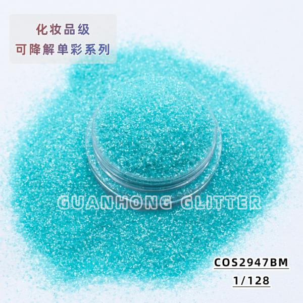 Christmas Plant Cellulose Biodegradable Glitter For Face Hexagonal High Degradation