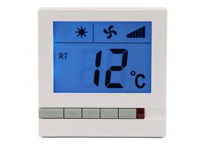China Air Conditioner Fan Coil Thermostat With Remote Control , Digital Lcd Display on sale