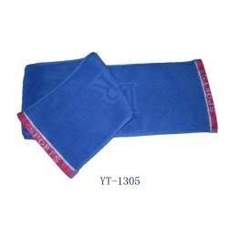 Buy cheap Jacquard Sports Towel, 100% Cotton Material, Blue Color as YT-1305 product