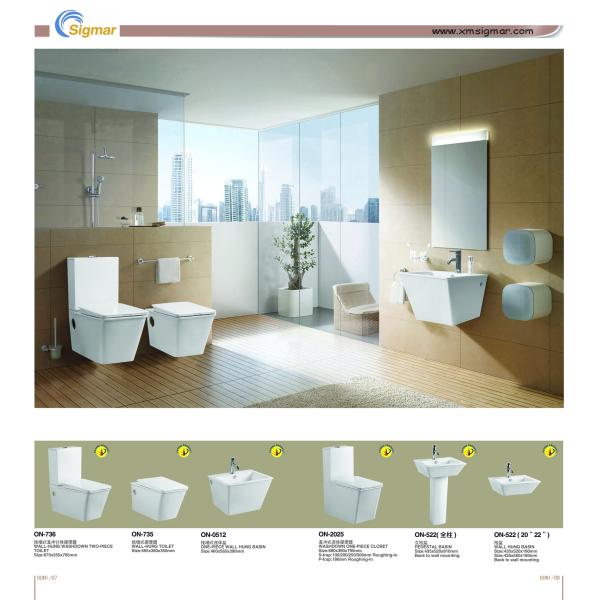 SIGMAR6103 Dual Flush Porcelain Toilet Bathroom Ceramic Siphonic Toilet