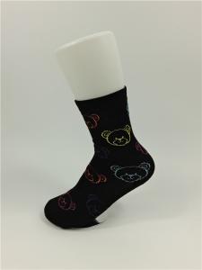 Buy cheap Slip Resistant Colorful 100 Percent Cotton Socks Kids With Elastane Material product