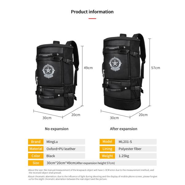 Outdoor Hiking 36-57 Litre Super Large Backpack Waterproofing