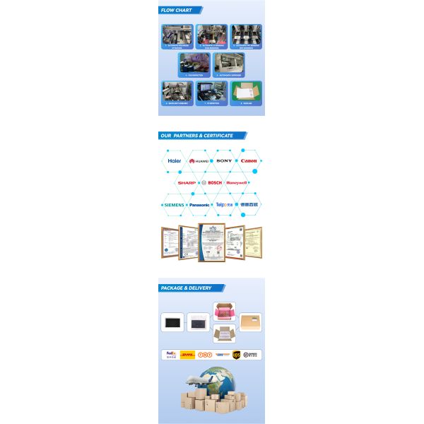 YZY 7 Inch TFT LCD Module With 1024x600 Resolution MIPI Interface Capacitive Touch Screen 500 Nits Brightness And Wide Viewing Angle Display