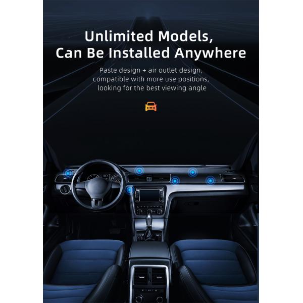 Mirror 360 Rotation N52 Magnetic Car Phone Holder Adjustable 6PCS