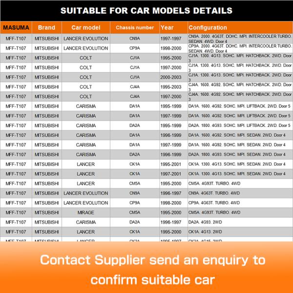 Fuel Filter MB957348 23030-79035 23300-19385 23300-79425 for MITSUBISHI CARISMA Toyota