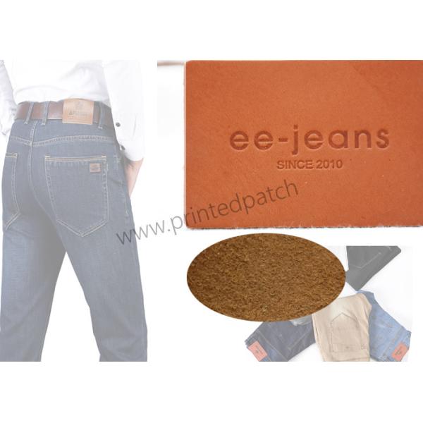 Personalized Leather Jean Patches Embossed Leather Garment Tags